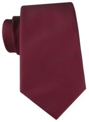 Bordowy Krawat z Mikrofakturą Tkaniny - Alties. Czerwone krawaty i muchy męskie Alties, bez wzorów, z tkaniny, eleganckie. Za 55.00 zł.