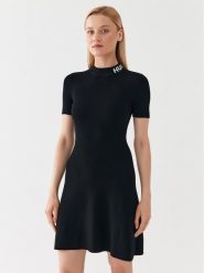 Hugo Sukienka dzianinowa Sarty 50495572 Czarny Slim Fit. Czarne sukienki damskie Hugo, xs, bez wzorów, z dzianiny, bez kołnierzyka, bez ramiączek. Za 579.99 zł.