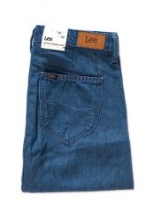 SPÓDNICA JEANSOWA LEE BUTTON THROUGH SKIRT BLUE L38ICLPK. Niebieskie spódniczki damskie Lee, l, bez wzorów, z jeansu, trapezowe. W wyprzedaży za 69.99 zł.