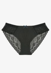 Ciemnozielone Bawełniane Majtki Figi z Koronką Xalmoi. Zielone figi damskie Born2be, xl, bez wzorów, z bawełny. Za 4.99 zł.