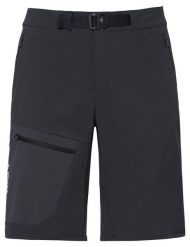 Spodenki męskie Badile Shorts II. Czarne szorty męskie Vaude, na lato, bez wzorów, z materiału, sportowe. Za 429.00 zł.