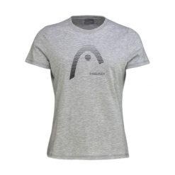 T-shirt damski Club Lara. Szare t-shirty damskie HEAD, xl, bez wzorów, z bawełny, bez kołnierzyka. W wyprzedaży za 101.50 zł.