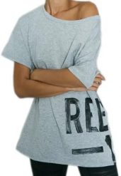 Koszulka sportowa Reebok Faves B45986. Szare bluzki sportowe damskie Reebok, xs, z bawełny, bez kołnierzyka, bez ramiączek. Za 69.00 zł.