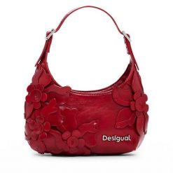 Torebka Desigual. Czerwone torebki klasyczne damskie Desigual, bez wzorów, bez dodatków. Za 279.99 zł.