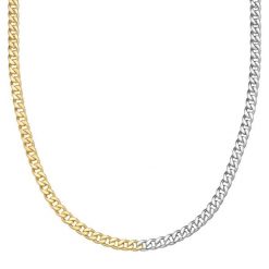 Glanzstücke München Naszyjnik z Srebra Sterling w bicolor Naszyjniki 1 ct Damski. Szare naszyjniki damskie Glanzstücke München, srebrne. Za 560.99 zł.
