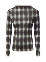 Opus koszulka z długim rękawem z domieszką wełny Kobiety Lyocell czarny, 44. Czarne t-shirty damskie Opus, bez wzorów, z lyocellu, bez kołnierzyka. Za 349.95 zł.