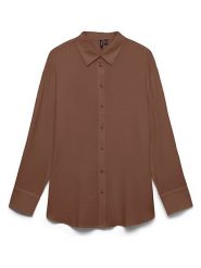 Vero Moda Koszula w kolorze jasnobrązowym rozmiar: M. Brązowe koszule damskie Vero Moda, m, bez wzorów, bez kołnierzyka, bez ramiączek. Za 129.95 zł.