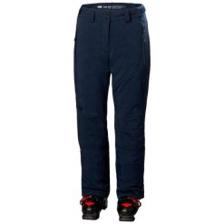 Spodnie narciarskie dla kobiet Helly Hansen Alphelia 2.0. Niebieskie spodnie materiałowe damskie Helly Hansen, bez wzorów, sportowe. W wyprzedaży za 880.05 zł.