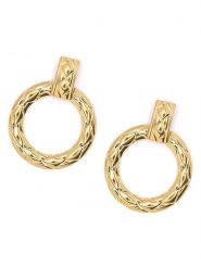 MOODE Kolczyki-wkrętki "Diane" rozmiar: onesize. Żółte kolczyki damskie MOODE, ze stali. Za 43.99 zł.