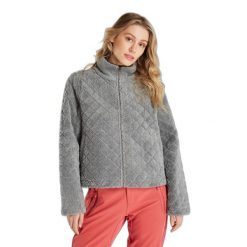 Damski sweter z zamkiem błyskawicznym Protest Prtbellflower. Szare swetry klasyczne damskie Protest, na zimę, z polaru, bez kołnierzyka. Za 309.00 zł.