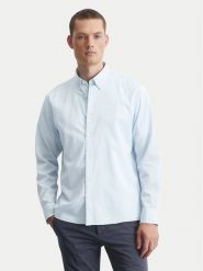 Marc O'Polo Koszula B21 7268 42342 Błękitny Regular Fit. Niebieskie koszule męskie Marc O´Polo, m, bez wzorów, z bawełny, bez kołnierzyka, bez ramiączek. Za 339.99 zł.