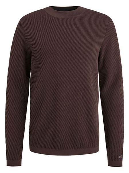 CAST IRON Sweter w kolorze brązowym rozmiar: 3XL. Brązowe swetry męskie CAST IRON, s, bez wzorów, bez kołnierzyka. Za 204.96 zł.