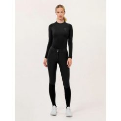 Damskie spodnie jeździeckie o pełnej przyczepności Equestrian Stockholm Dressage. Czarne spodnie materiałowe damskie EQUESTRIAN STOCKHOLM, bez wzorów. Za 786.50 zł.