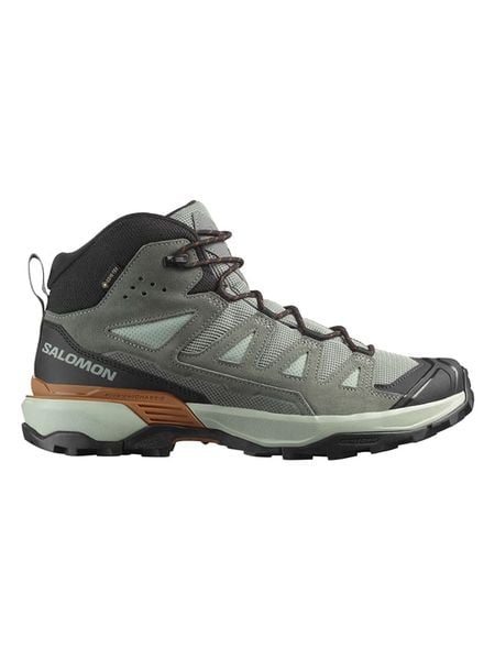 SALOMON Skórzane buty trekkingowe "X Ultra 360 GTX" w kolorze szaro-czarnym rozmiar: 42. Czarne buty trekkingowe męskie Salomon, z gore-texu, bez zapięcia, outdoorowe, gore-tex. Za 565.65 zł.