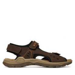 Sandały Manitu. Brązowe sandały męskie Manitu, bez zapięcia. Za 259.99 zł.