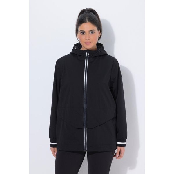 Damskie Kurtka funkcyjna wodoodporna odblaskowy nadruk kaptur. Czarne kurtki damskie Ulla Popken, plus size, bez wzorów, z materiału, bez kaptura. Za 599.99 zł.
