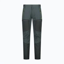 Spodnie skiturowe męskie CMP 32T2897. Zielone spodnie materiałowe męskie CMP, bez wzorów, z elastanu. Za 379.99 zł.