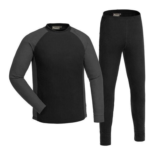 Bielizna termoaktywna męska Pinewood Finnveden Base Layer. Czarna bielizna termoaktywna męska Pinewood, m, bez wzorów. Za 169.99 zł.