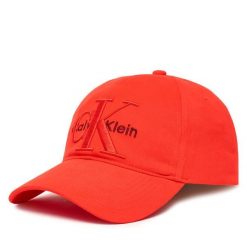 Czapka z daszkiem Calvin Klein. Czerwone czapki męskie CALVIN KLEIN, bez wzorów. Za 129.99 zł.