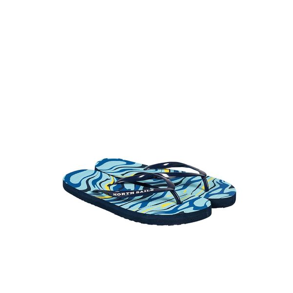 Japonki damskie Sandy. Niebieskie klapki damskie North Sails, bez wzorów, z syntetyku, bez obcasa. Za 114.00 zł.