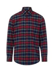 Andrew James koszula flanelowa Mężczyźni Regular Fit Bawełna (100%) niebieski|czerwony, S. Czerwone koszule męskie Andrew James, m, bez wzorów, z bawełny, bez kołnierzyka, bez ramiączek. Za 249.95 zł.