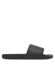 Tommy Hilfiger Klapki Hilfiger Print Tumble Pool Slide FM0FM05505 Czarny. Czarne klapki i japonki męskie Tommy Hilfiger, ze skóry. Za 139.99 zł.