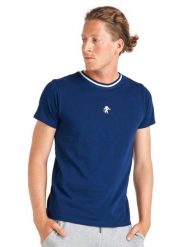Męski t-shirt z krótkim rękawem Real Boxing, wykonany z piki. Niebieskie t-shirty męskie LEONE 1947 APPAREL, l, bez wzorów, z bawełny, bez kołnierzyka. Za 42.06 zł.