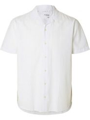 SELECTED HOMME Koszula w kolorze białym rozmiar: L. Białe koszule męskie Selected Homme, l, bez wzorów, bez kołnierzyka, bez ramiączek. Za 100.99 zł.