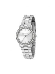 KARL LAGERFELD Zegarek R0553100511 Srebrny. Szare, analogowe zegarki damskie Karl Lagerfeld, srebrne. Za 1,049.00 zł.