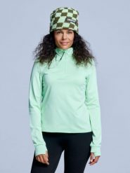 Bluza narciarska - Damskie - Arctic 2.0 - Avocado. Zielone bluzy z kapturem damskie POEDERBAAS, na zimę, m, z elastanu. Za 177.72 zł.