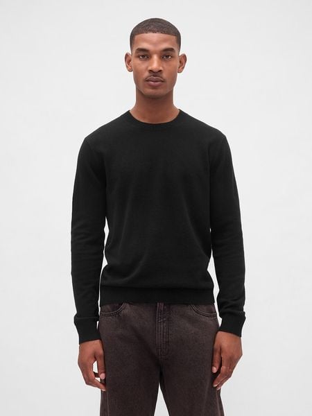 GAP Sweter w kolorze czarnym rozmiar: XXL. Czarne swetry męskie GAP, xxl, bez wzorów, bez kołnierzyka. Za 87.61 zł.