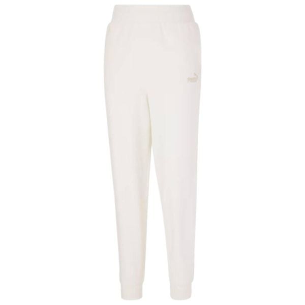 Damskie ESS+ Haftowane Spodnie Do Biegania Z Wysoką Talią. Białe spodnie dresowe damskie Puma, m, do biegania. Za 274.99 zł.