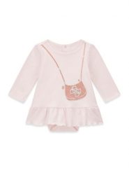 Guess Sukienka codzienna S6BG02 K5997 Różowy jasny Regular Fit. Czerwone sukienki dziewczęce Guess, z aplikacjami, z bawełny, bez ramiączek. Za 174.99 zł.