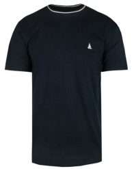 Jednokolorowa Męska Koszulka (T-Shirt) - Pako Jeans - Granatowa. Niebieskie t-shirty męskie Pako Jeans, m, bez wzorów, z bawełny, bez kołnierzyka. Za 69.00 zł.