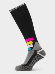 Skarpety narciarskie unisex Poederbaas Kompresja techniczna Pro Merino 1 para. Czarne skarpetki damskie POEDERBAAS, bez wzorów, z materiału. Za 199.42 zł.