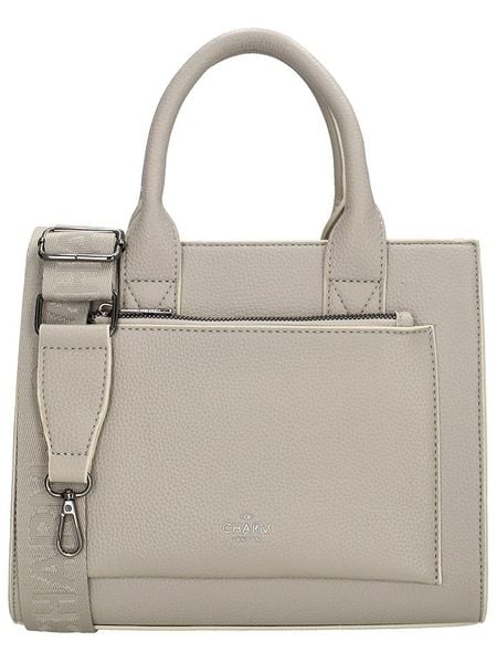 Charm Torebka w kolorze szarobrązowym - 26 x 21 x 13 cm rozmiar: onesize. Brązowe torebki klasyczne damskie Charm, bez wzorów, z materiału, bez dodatków. Za 122.09 zł.