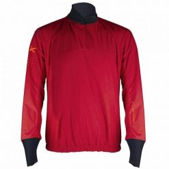 Kurtka PILOT wodoodporna, odpowiednia do wody. Czerwone kurtki damskie Hiko, bez wzorów, z neoprenu, sportowe, bez kaptura. Za 373.51 zł.