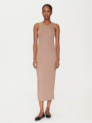 Marella Sukienka codzienna Torso 2515621011 Brązowy Regular Fit. Brązowe sukienki damskie Marella, na co dzień, l, bez wzorów, z wiskozy, bez kołnierzyka, bez ramiączek, proste. Za 759.99 zł.