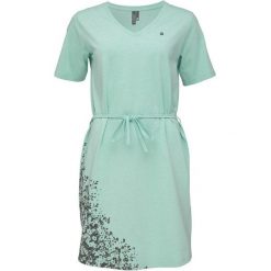 Elegancka letnia sukienka dla kobiet Loap Aurora - Komfort i styl. Zielone sukienki damskie ZSPORT, do pracy, na lato, m, bez wzorów, biznesowe, bez kołnierzyka, bez ramiączek, sportowe. Za 159.99 zł.