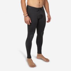 Spodnie na kajak i stand up paddle męskie Itiwit neopren 2 mm. Szare spodnie materiałowe męskie Decathlon, bez wzorów, z materiału. Za 149.99 zł.