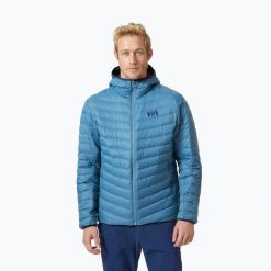 Kurtka puchowa męska Helly Hansen Verglas Hooded Down Insulator. Niebieskie kurtki męskie Helly Hansen, m, bez wzorów, z puchu, sportowe, bez kaptura. Za 459.99 zł.