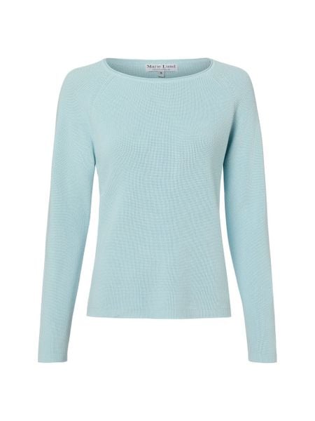 Marie Lund Sweter z dzianiny Kobiety Bawełna niebieski, L. Niebieskie swetry klasyczne damskie Marie Lund, l, z bawełny, bez kołnierzyka. Za 179.95 zł.