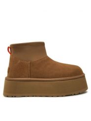 Ugg Śniegowce W Classic Mini Dipper 1168170 Brązowy. Brązowe śniegowce damskie Ugg, ze skóry. Za 849.99 zł.