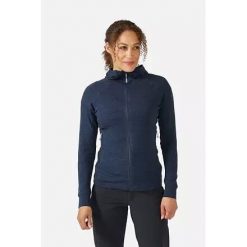 Bluza Trekkingowa Rab Nexus Hoody Women. Niebieskie bluzy z kapturem damskie RAB, m. Za 289.99 zł.