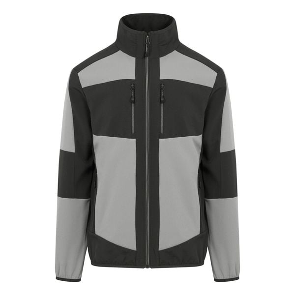 Kurtka Softshellowa Unisex Dla Dorosłych 2 Warstwy. Szare kurtki męskie Regatta, xl, bez wzorów, z elastanu, bez kaptura. Za 229.99 zł.