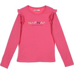 Koszulka w kolorze różowym. Czerwone koszulki dziewczęce Daniel Hechter, Naf Naf Kids, bez wzorów, bez ramiączek. W wyprzedaży za 32.95 zł.
