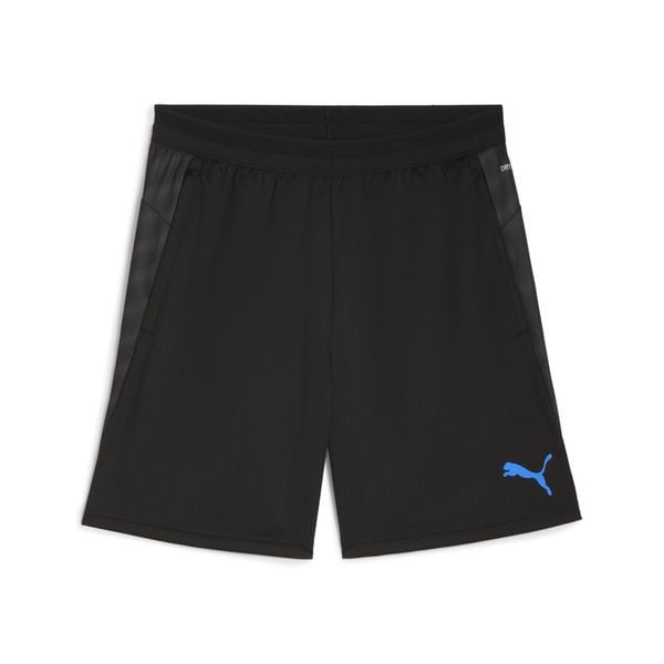 Męskie piłkarskie szorty treningowe individualCUP PUMA Black White Ultra Blue. Białe szorty męskie Puma, bez kołnierzyka. Za 159.00 zł.