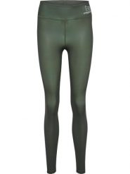 Legginsy damskie Hummel Te Fundamental. Zielone legginsy damskie HUMMEL, s, bez wzorów, z dzianiny. Za 161.40 zł.