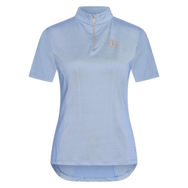 Koszulka damska Imperial Riding Tech Top Irhspeedy. Niebieskie bluzki damskie IMPERIAL RIDING, bez wzorów, bez kołnierzyka. Za 174.00 zł.