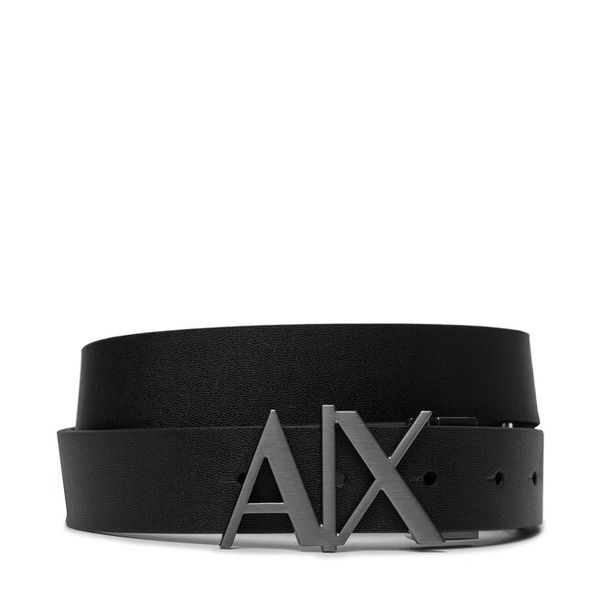 Pasek Armani Exchange. Czarne paski męskie Armani Exchange, bez wzorów. Za 254.99 zł.